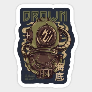 Drown Sticker